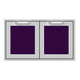 Hestan AGAD36 double access doors with two square mesh panels, dark purple