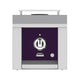 Single side burner with purple control panel and front knob
