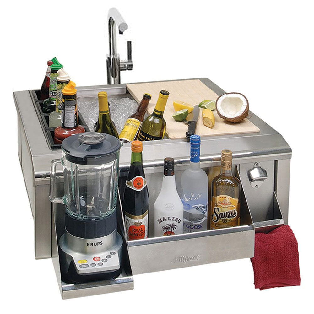 Alfresco Versa Sink with Bartending Package, 30-Inch