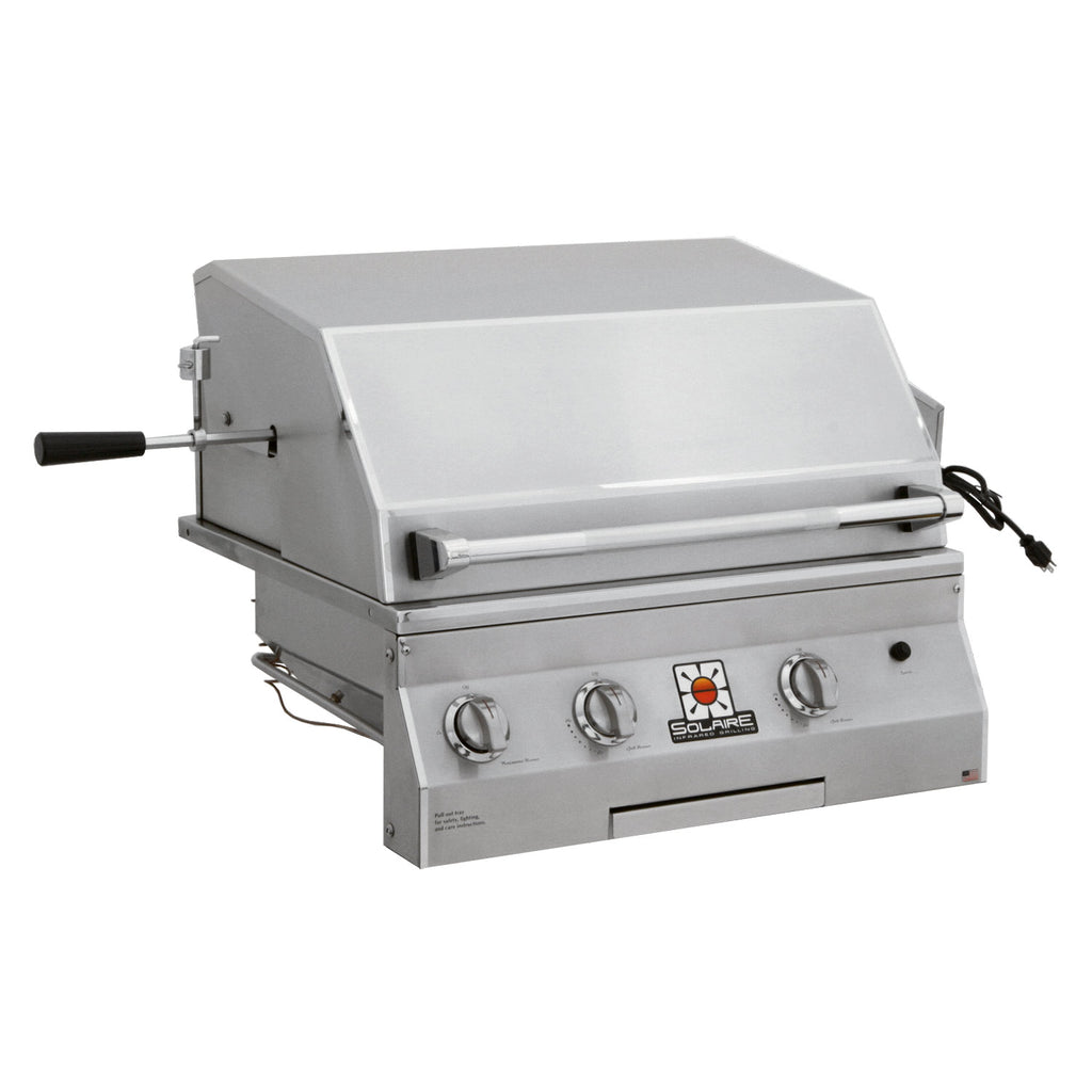 Solaire AGBQ-27 27-Inch Deluxe Built-In Grill with Rotisserie