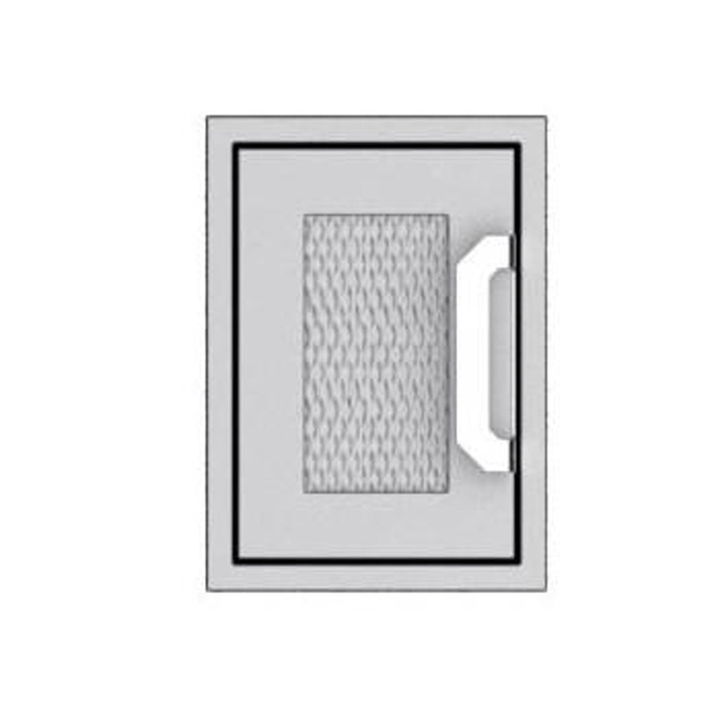 Rectangular paper towel dispenser with front slot and push handle, stainless steel