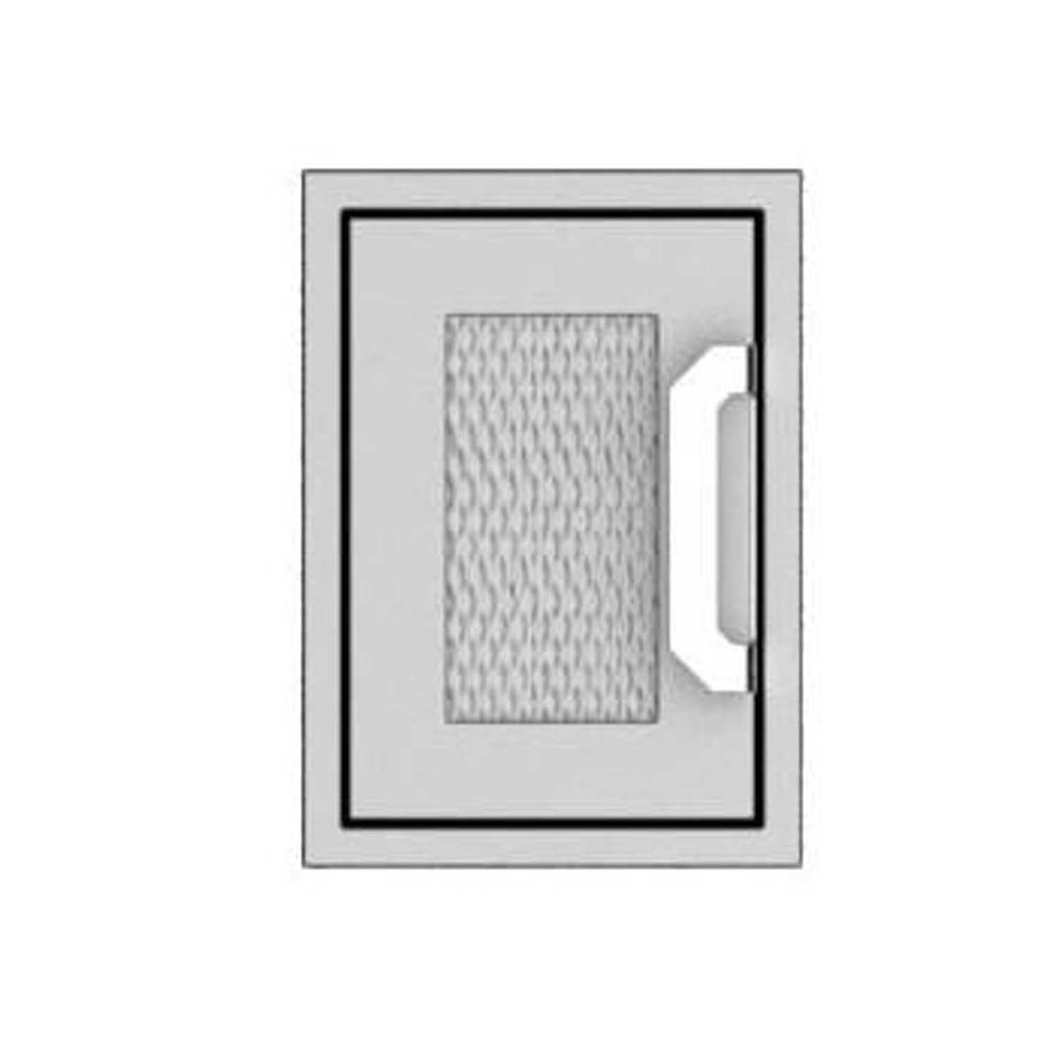 Rectangular paper towel dispenser with front slot and push handle, stainless steel