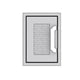 Rectangular paper towel dispenser with front slot and push handle, stainless steel