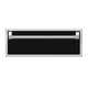 Hestan single storage drawer with black front and metal handle bar