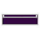 Single storage drawer with purple front panel and chrome handle rails