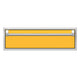 Single storage drawer with yellow front panel and silver frame, pullout handle