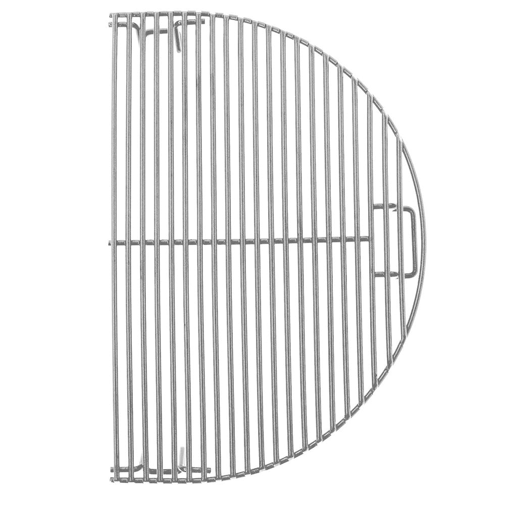Stainless steel oval wire grilling grate with rounded frame