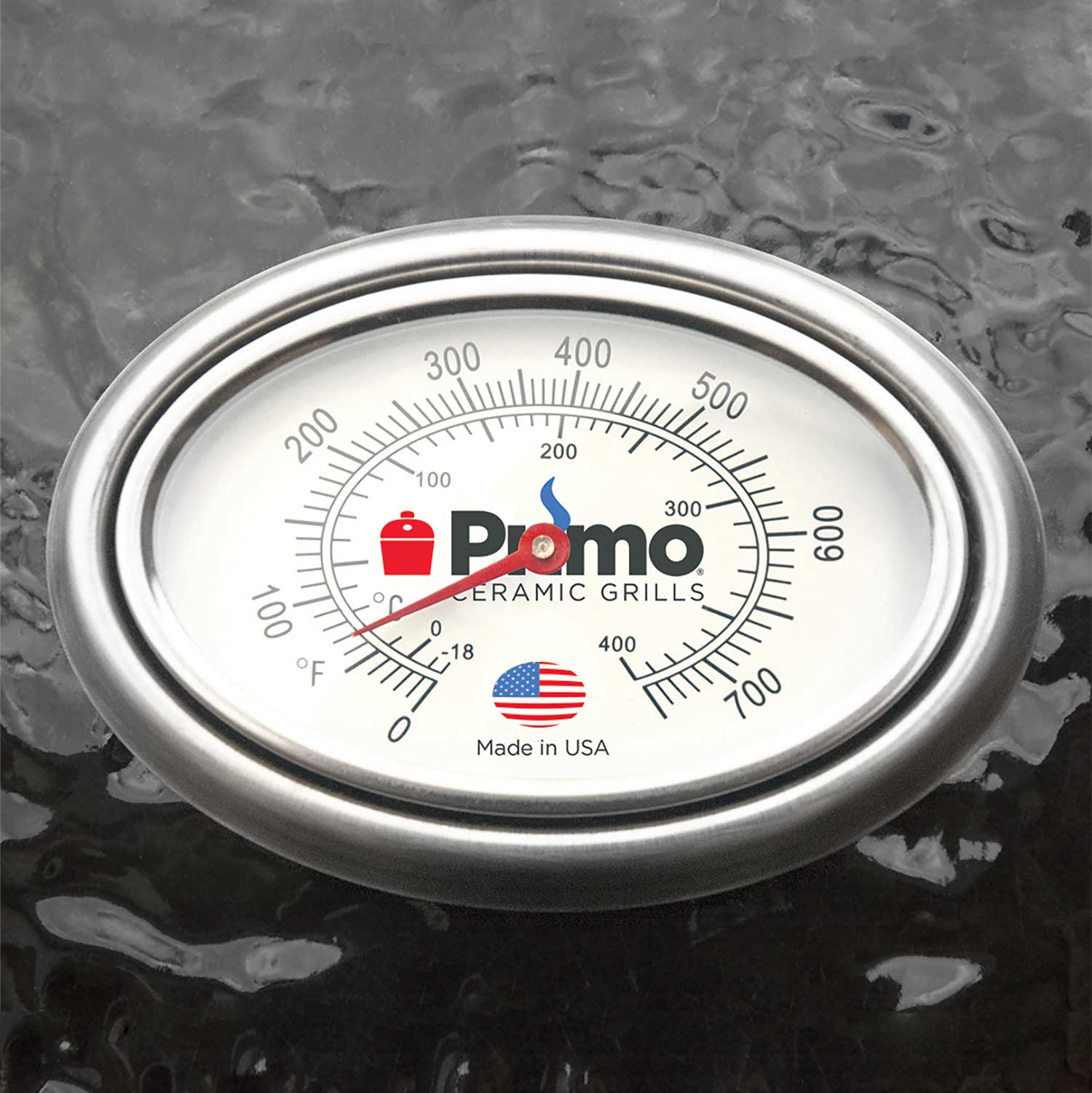 Primo CJRC Junior Oval Ceramic Charcoal All-In-One Kamado Grill Head on Wheeled Cradle
