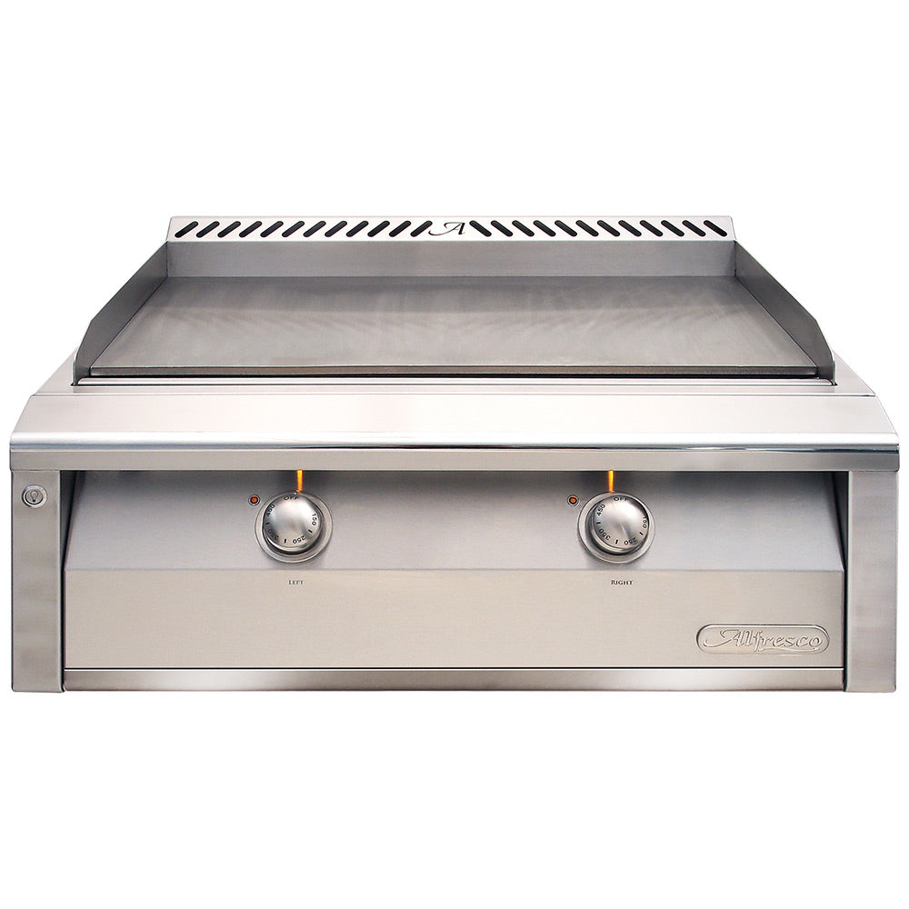 Alfresco 30-Inch Dual-Zone Built-In Griddle