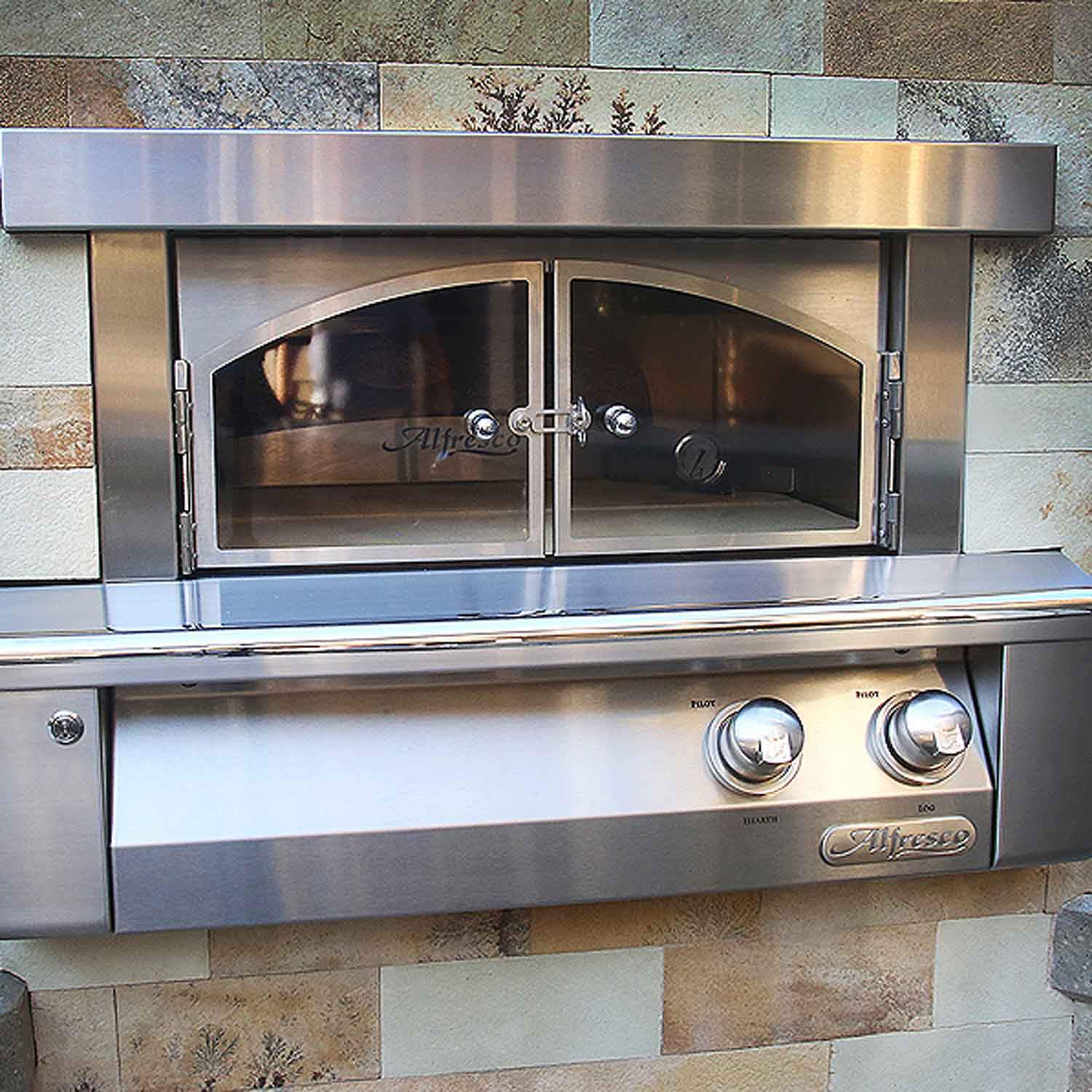 Alfresco AXE-PZA-BI Built-In Pizza Oven, 30