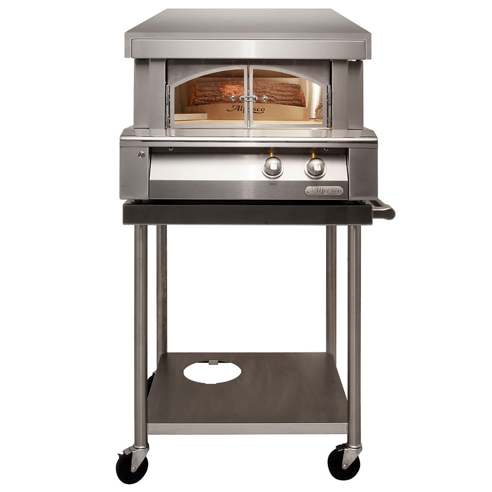 Alfresco AXE-PZA-CART Countertop Pizza Oven on Cart, 30
