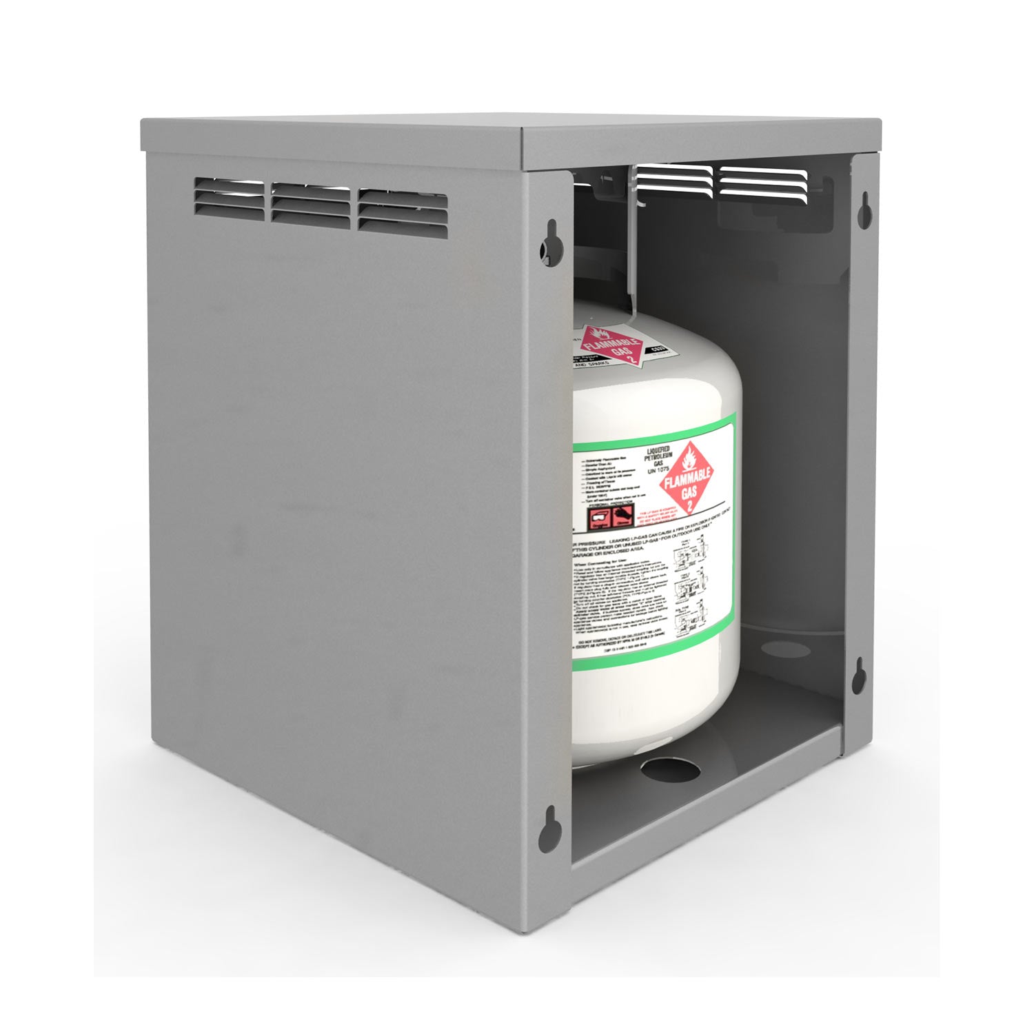 Alfresco 14-Inch LP Tank Attachment for All Stainless Counter with Storage