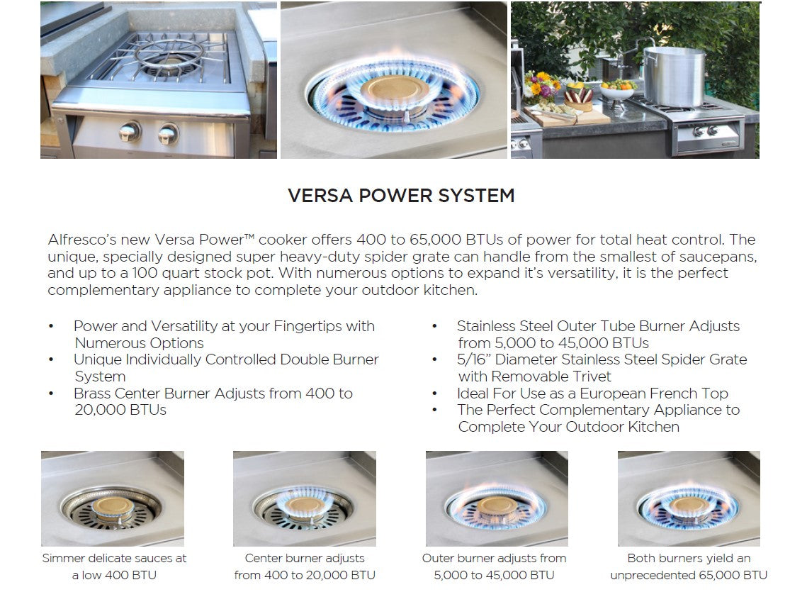 Alfresco AXEVP Versapower Cooker, 24