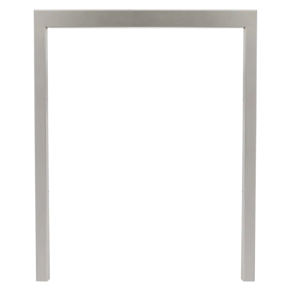 Bull finishing frame for refrigerator: light gray rectangular metal frame