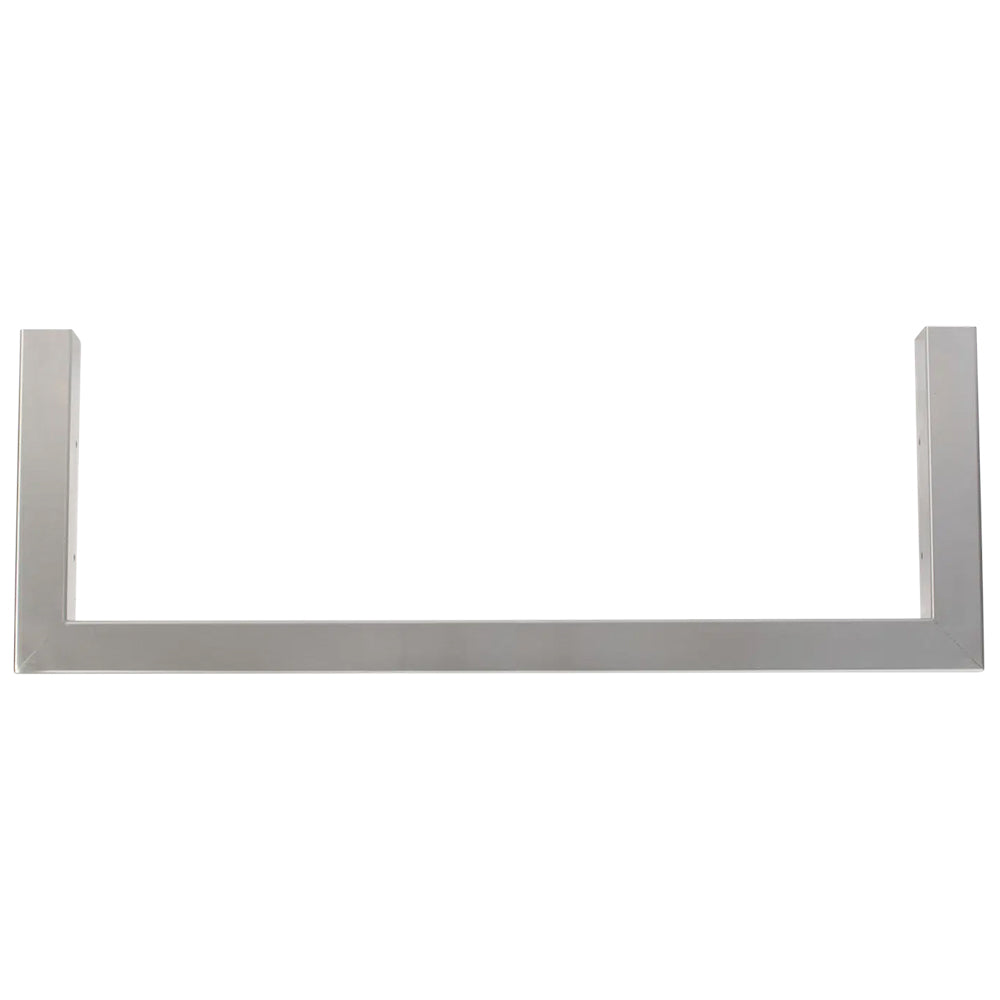 Finishing frame for Bull 30-inch grill heads, U-shaped metal bracket with two side legs