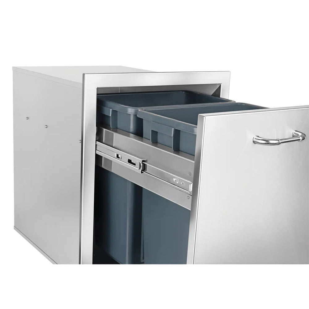 Bull Double 8-Gallon Pull Out Trash/ Recycle Drawer
