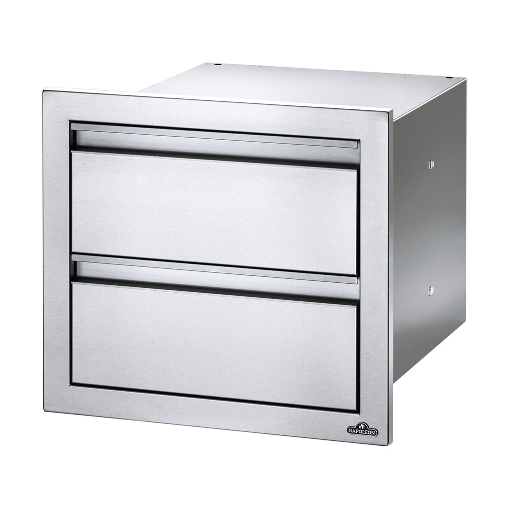 Napoleon Double Drawer Housing, 18x16-Inches