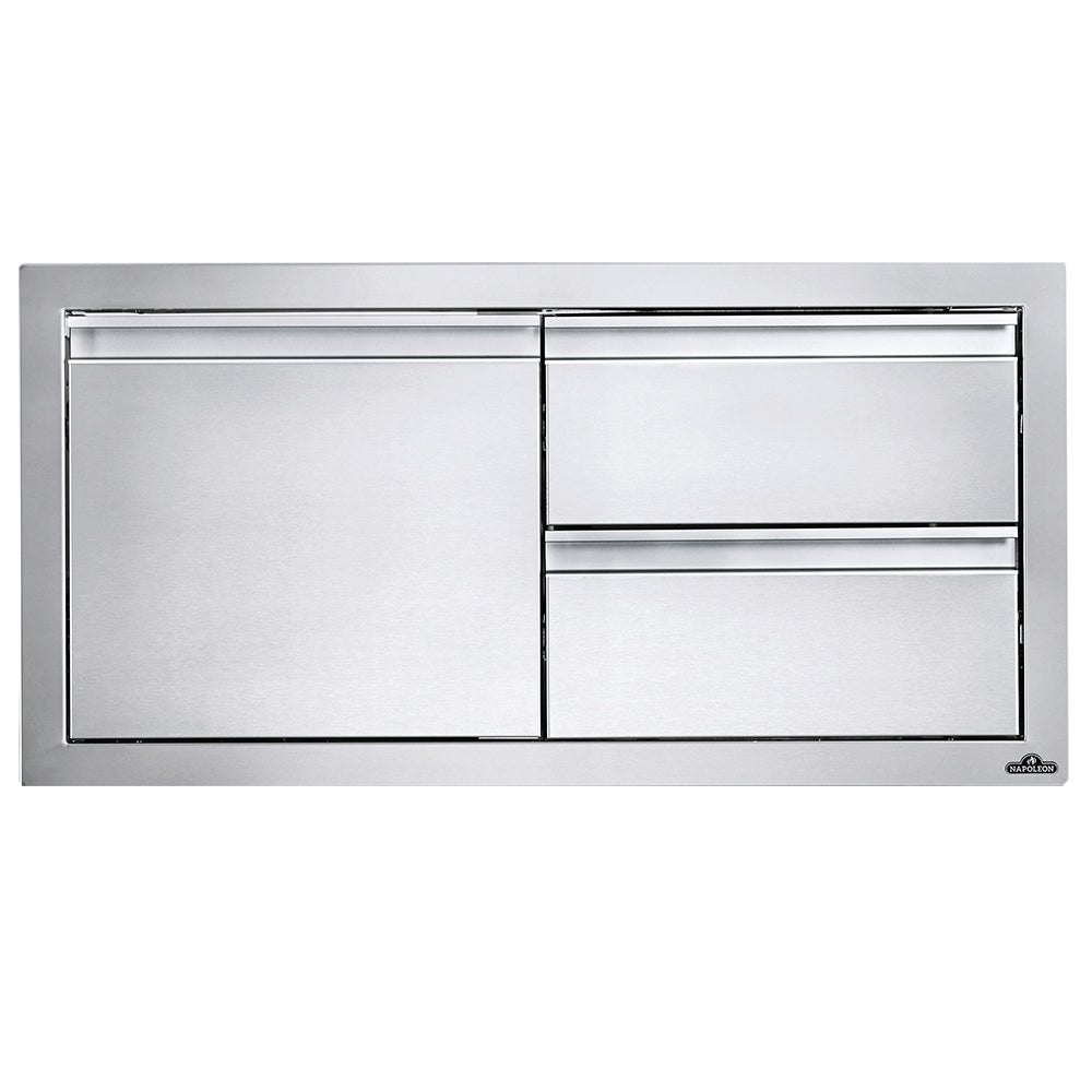 Napoleon Stainless Steel Single Door & Double Drawer Combo 36x16-Inches