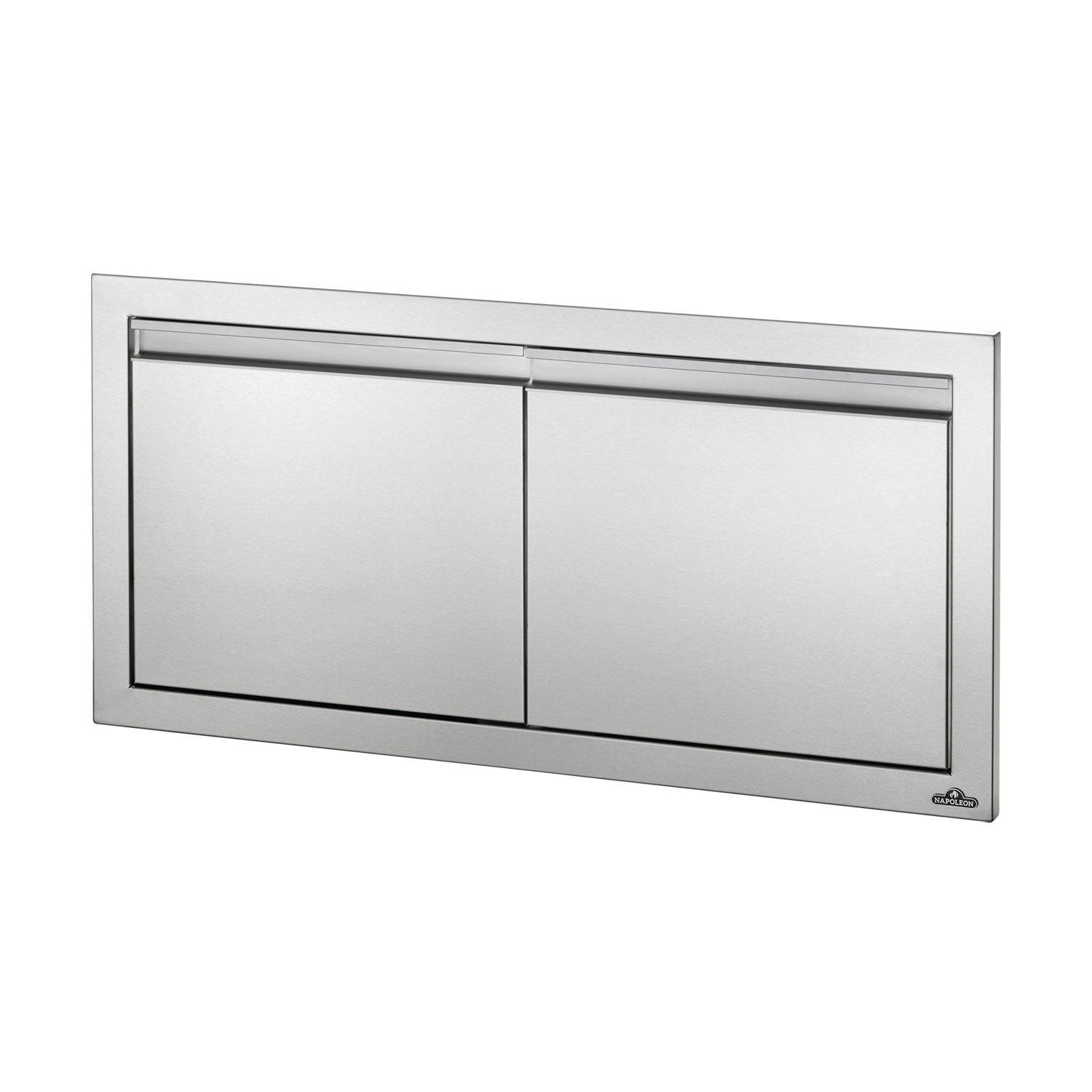 Napoleon double access doors, two-panel metal frame, rectangular 36x16 in