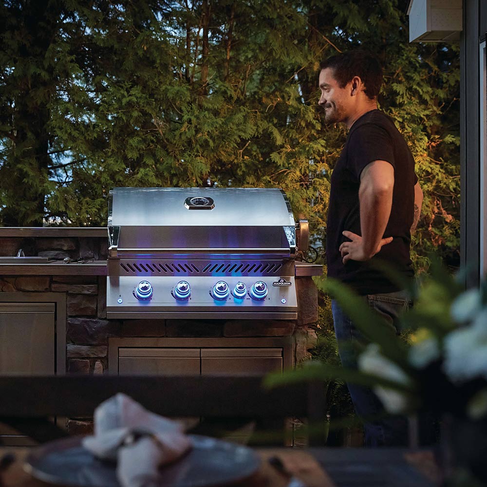 Napoleon BIG32RBSS Stainless Steel Built-In 700 Series 32-Inch Infrared Rear 4-Burner Gas Grill Head