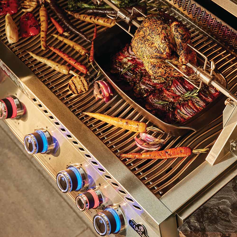 Napoleon BIG44RBSS Stainless Steel Built-In 700 Series 44-Inch Infrared Rear 6-Burner Gas Grill Head