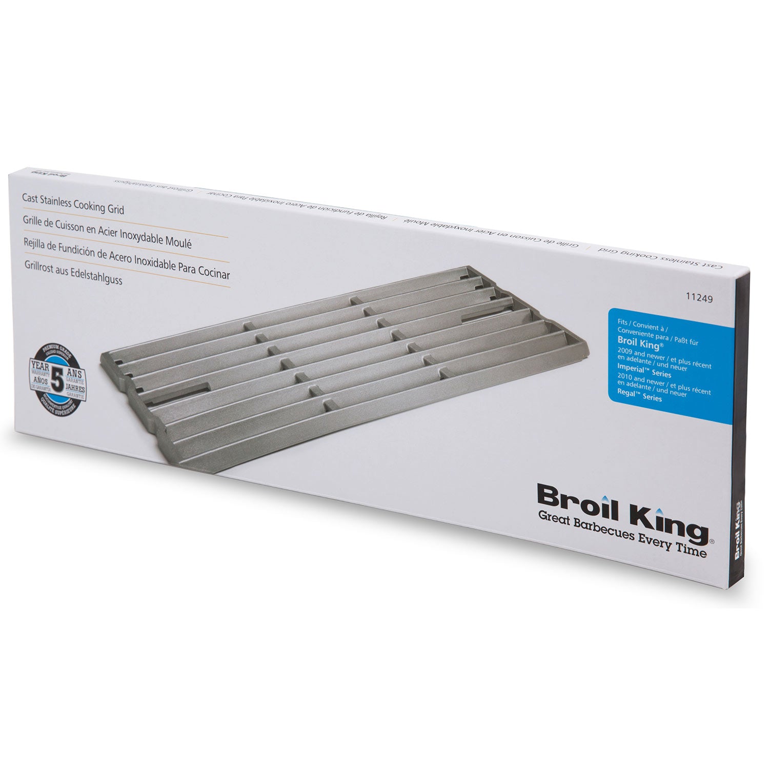 Broil King 11249 Stainless Steel Cooking Grid for Regal 420/440/490 and Imperial 490/XL Grills
