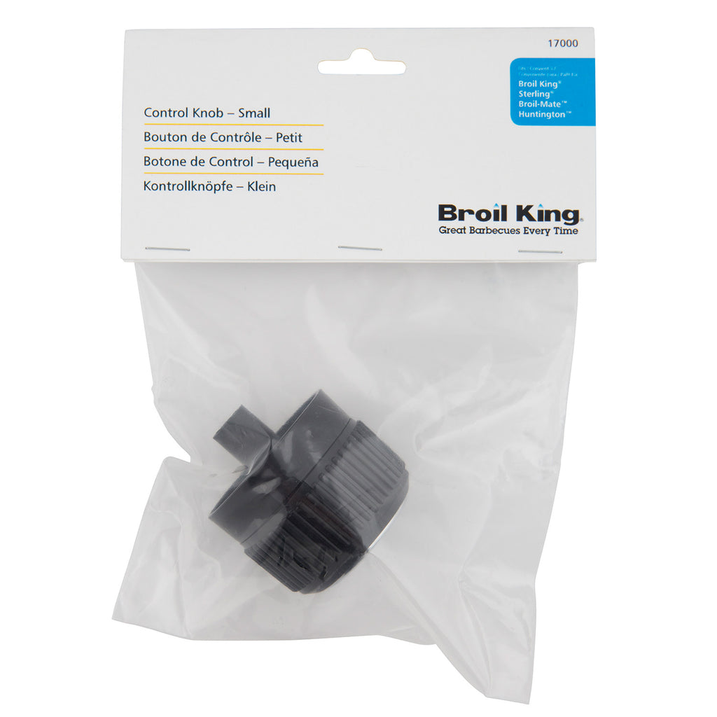 Broil King small control knob for side/rear burners in package.