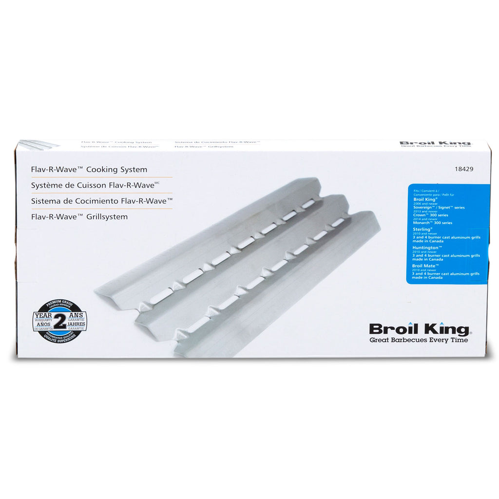 Broil King 18429 gray metal flame tamer insert for grills