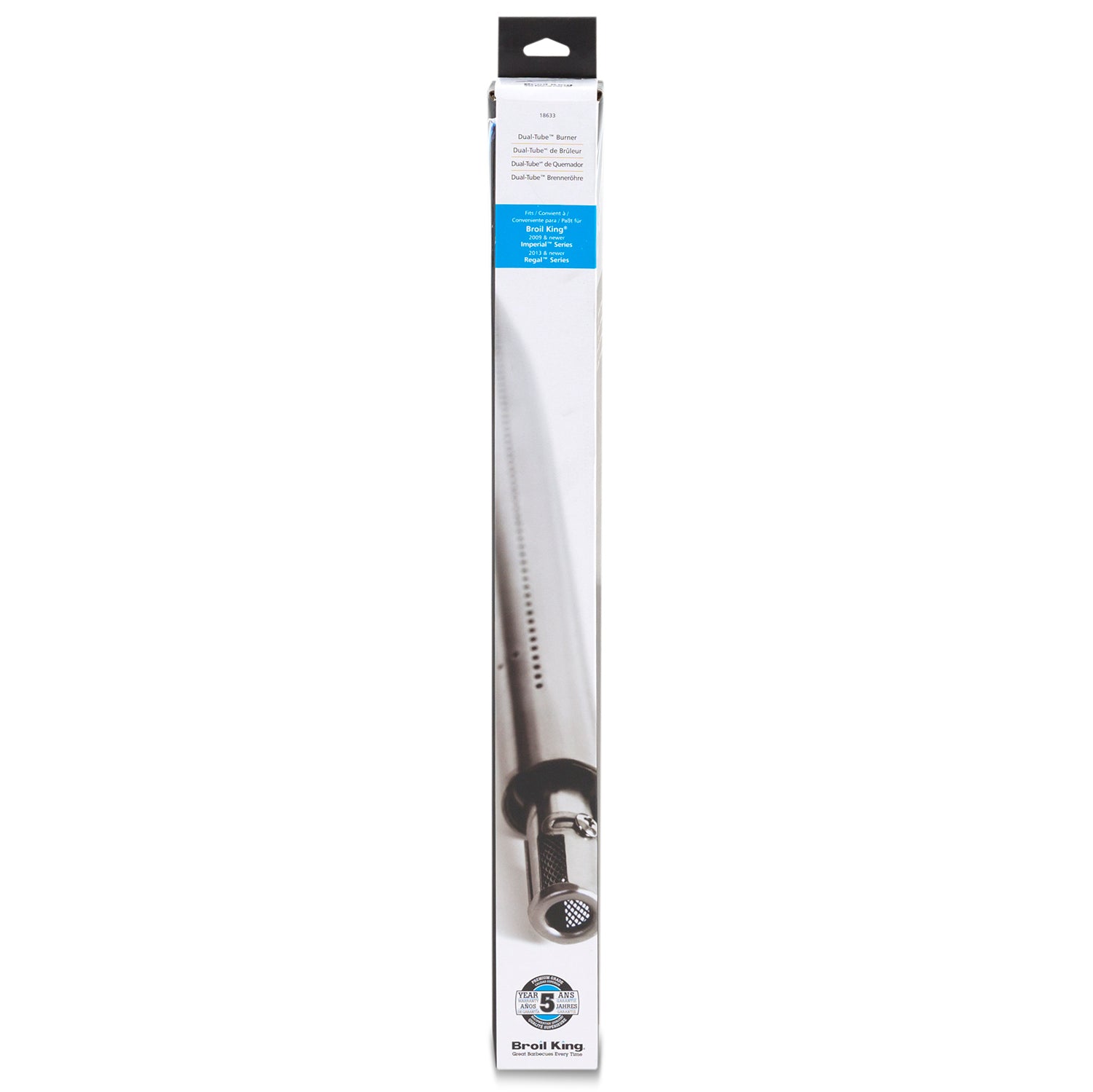 Broil King 18633 Stainless Steel Tube-In-Tube Burner for Regal and Imperial Grills