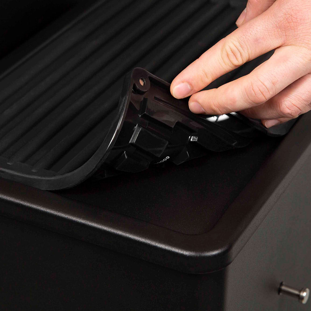 Broil King silicone side shelf mat, black with mounting holes