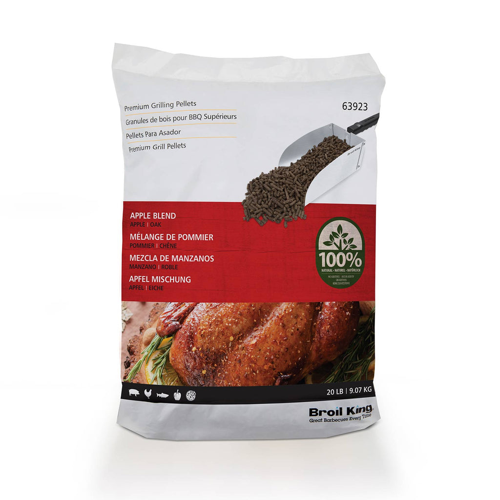 Broil King apple blend wood pellets bag, 20 lb (9.07 kg)