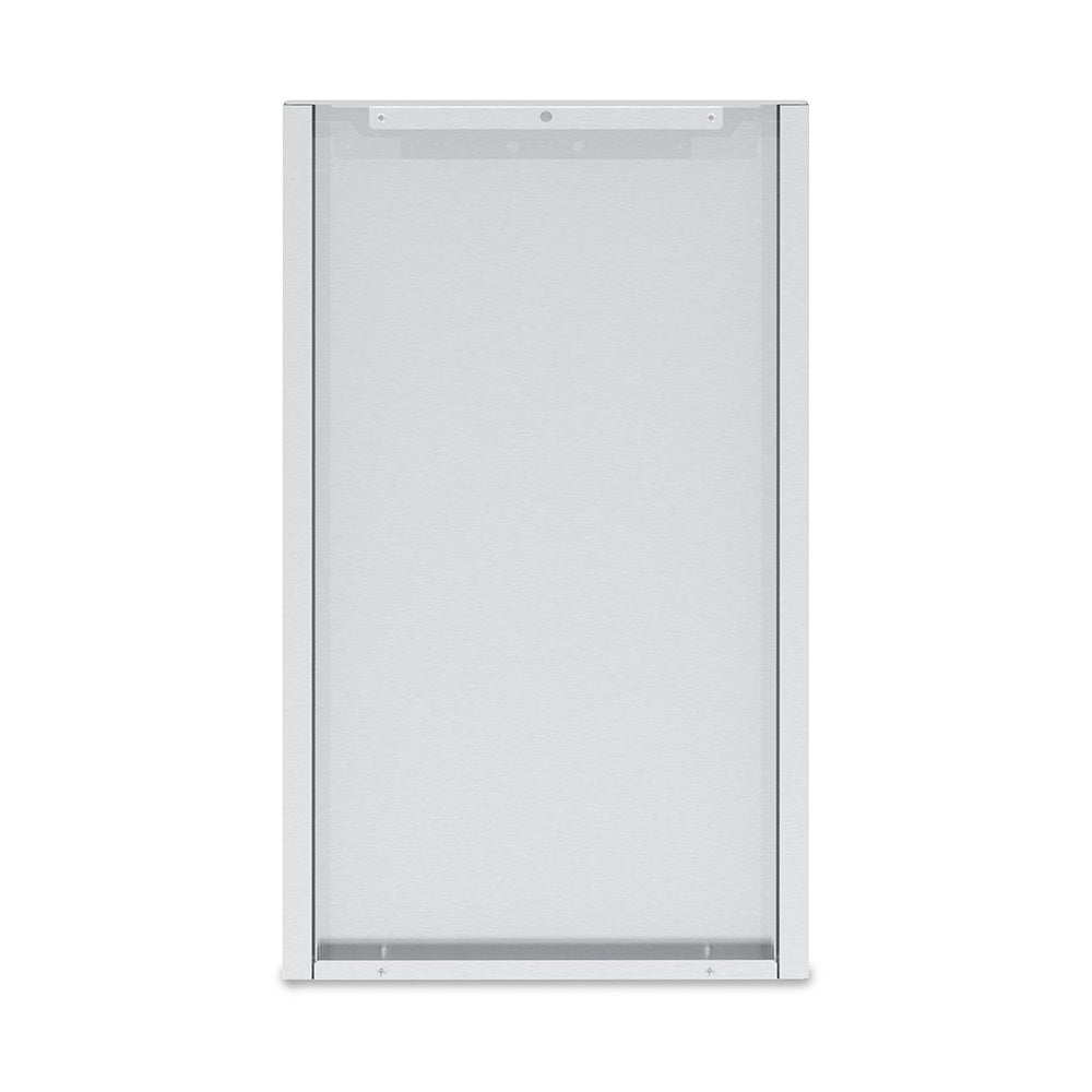 Broil King stainless steel rear panel, rectangular light gray