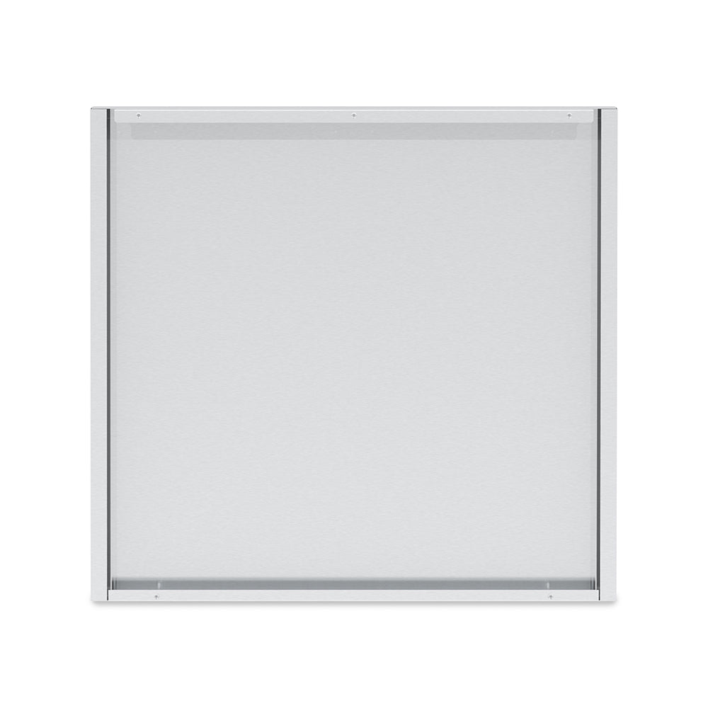 Stainless steel rear panel for 2-door cabinet