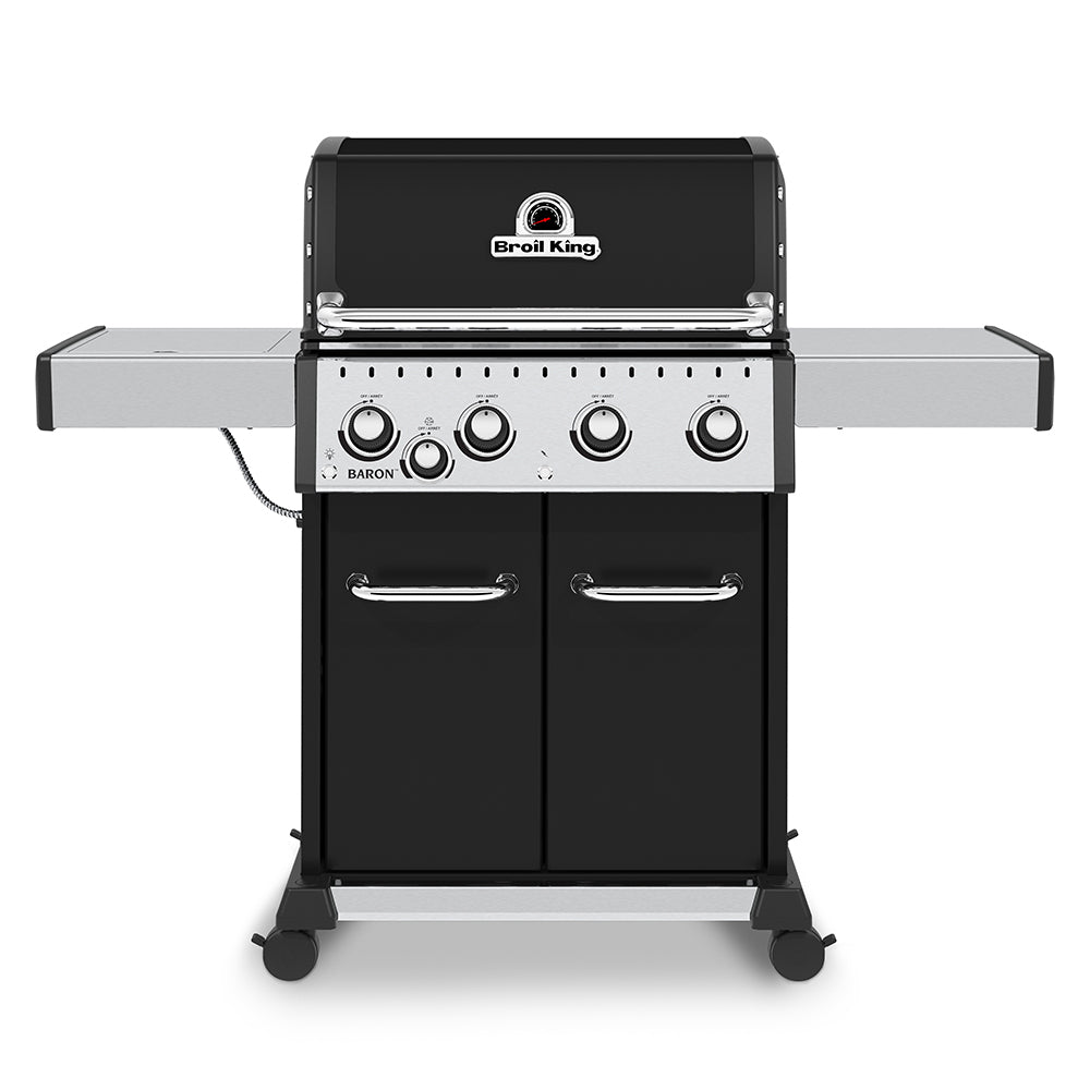 Broil King BR-440 Baron 440 Pro 4-Burner Gas Grill with Side Burner, 57-Inches