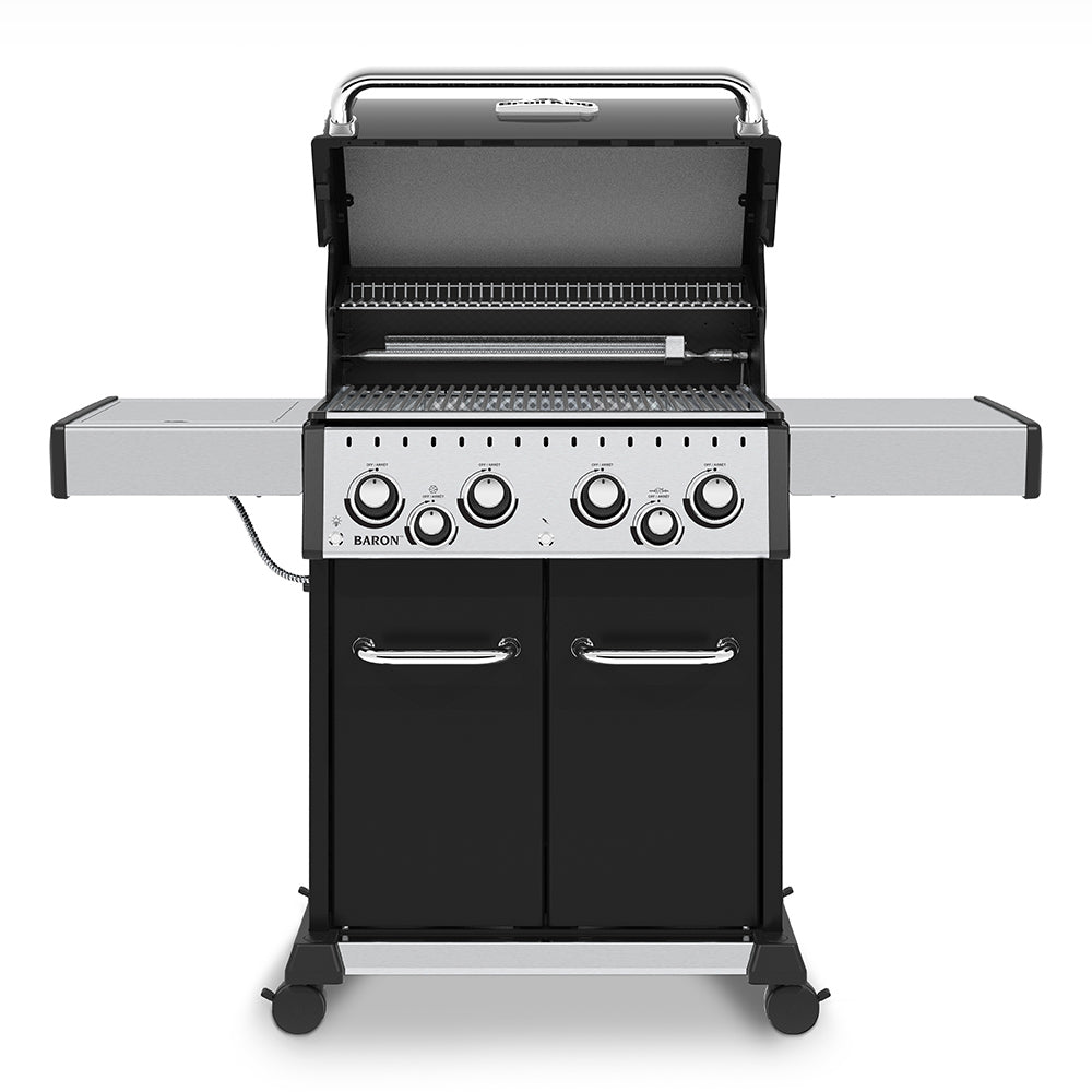 Broil King BR-490 Baron 490 Pro 4-Burner Gas Grill with Rotisserie and Side Burner, 57-Inches