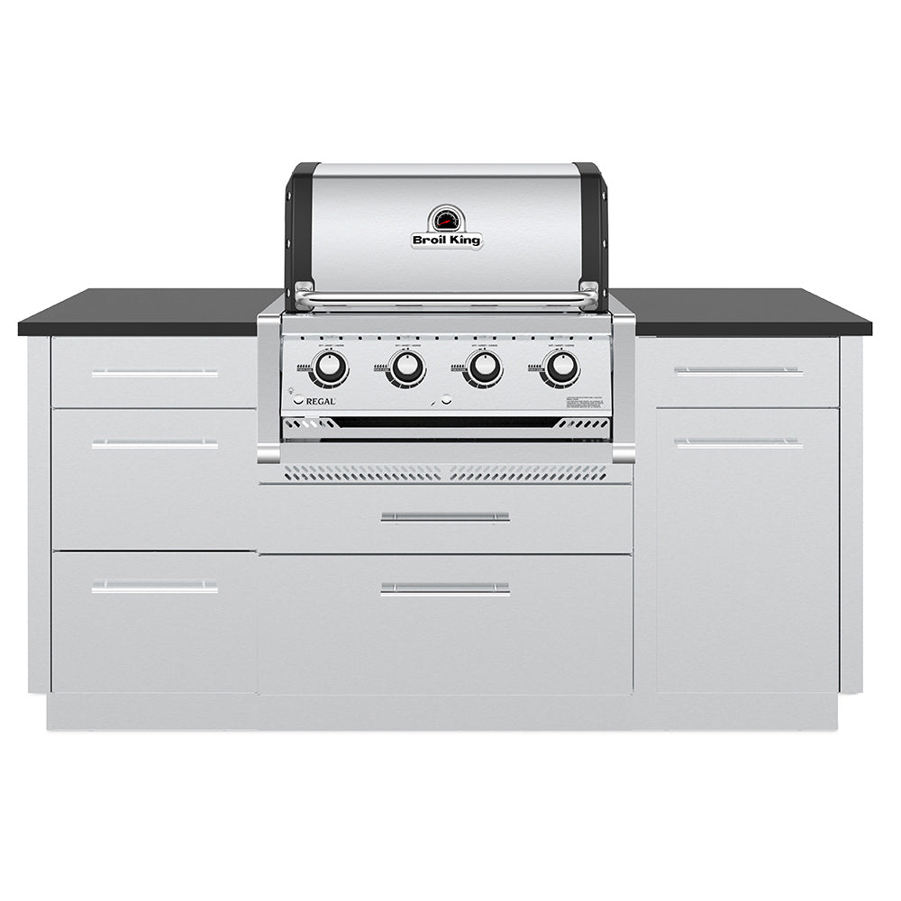 Broil King RG-S420 Regal S420 Stainless Steel 4-Burner Built-In Gas Grill Head