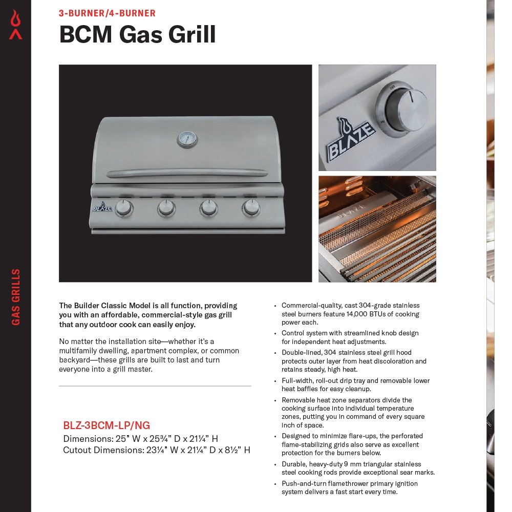 Stainless gas grill with closed lid and control knobs on front panel