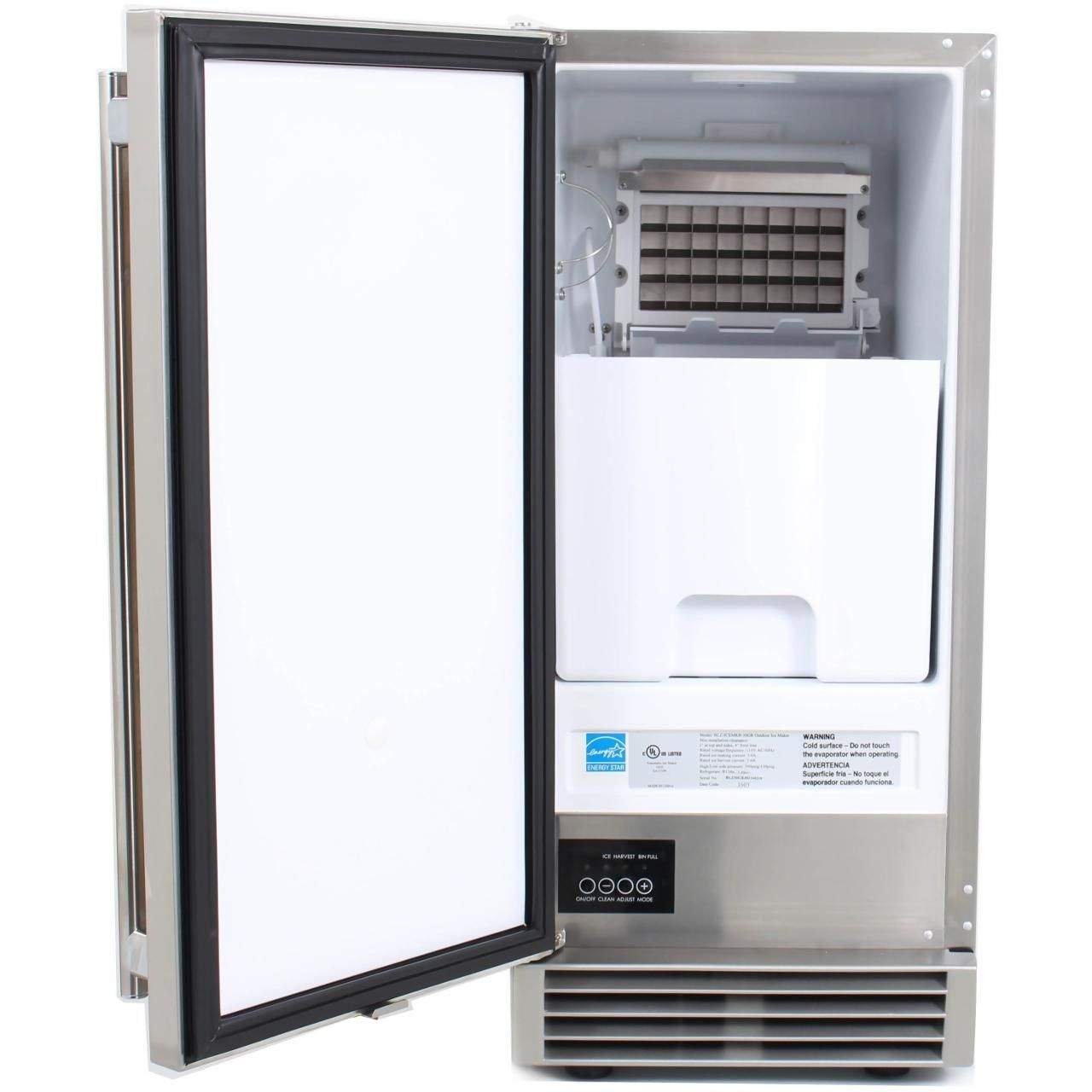 Blaze Outdoor Ice Maker with Gravity Drain, 15-inches