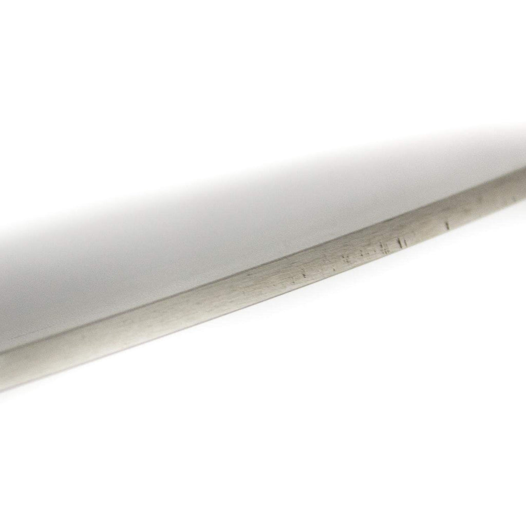 Stainless steel cooking plate edge, brushed metal profile