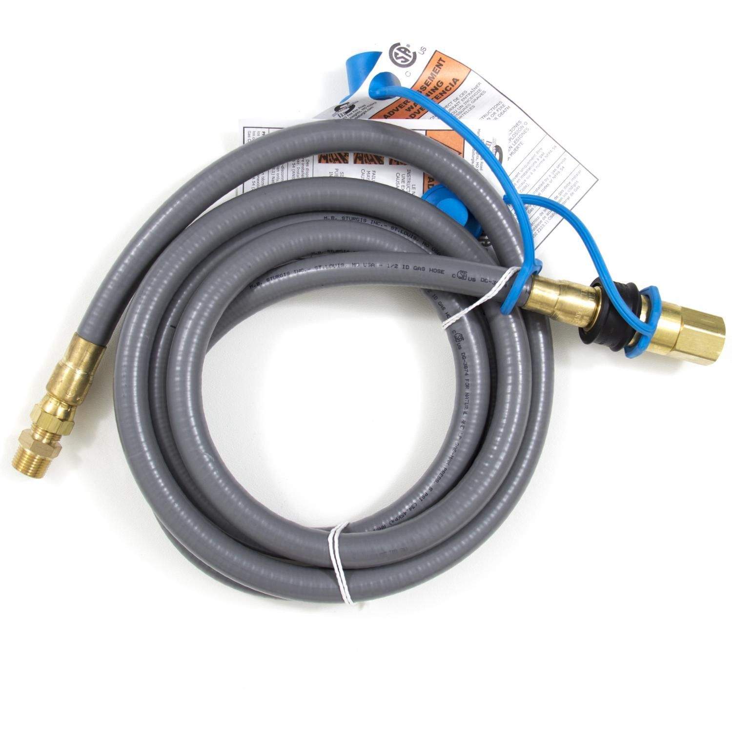 Blaze Natural Gas Hose and Quick Disconnect, 10-foot