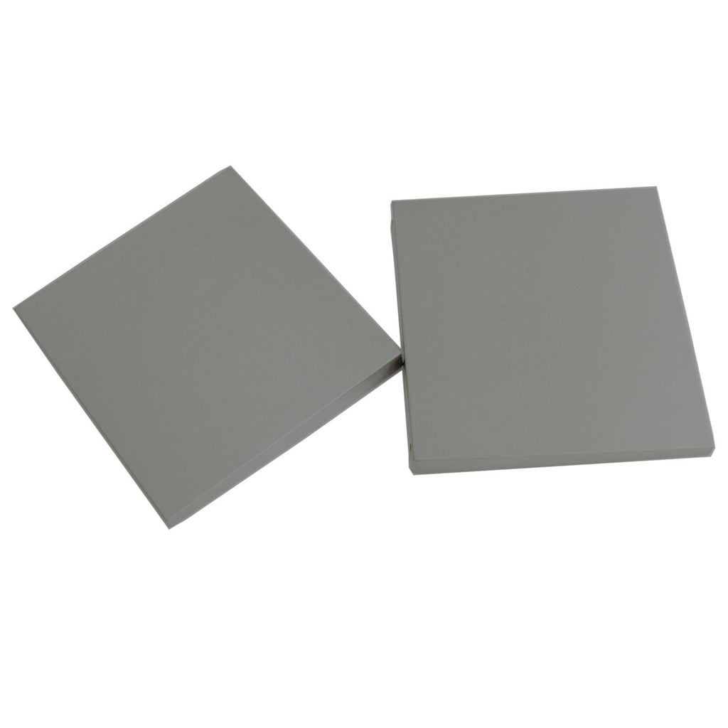 Blaze side shelf kit with two gray metal panels