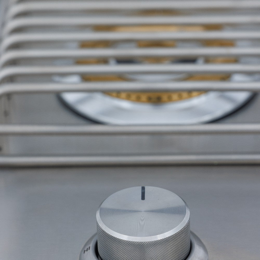 Blaze LTE+ single side burner control knob with textured metal dial