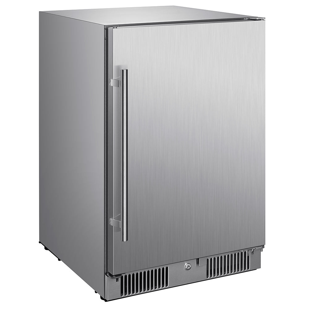 Blaze Compact Stainless Steel Refrigerator 4.3 Cu Ft, 20-Inches