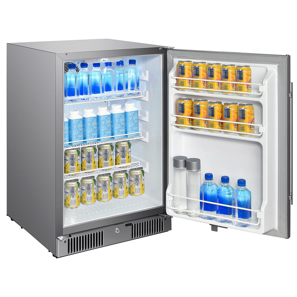 Blaze Compact Stainless Steel Refrigerator 4.3 Cu Ft, 20-Inches