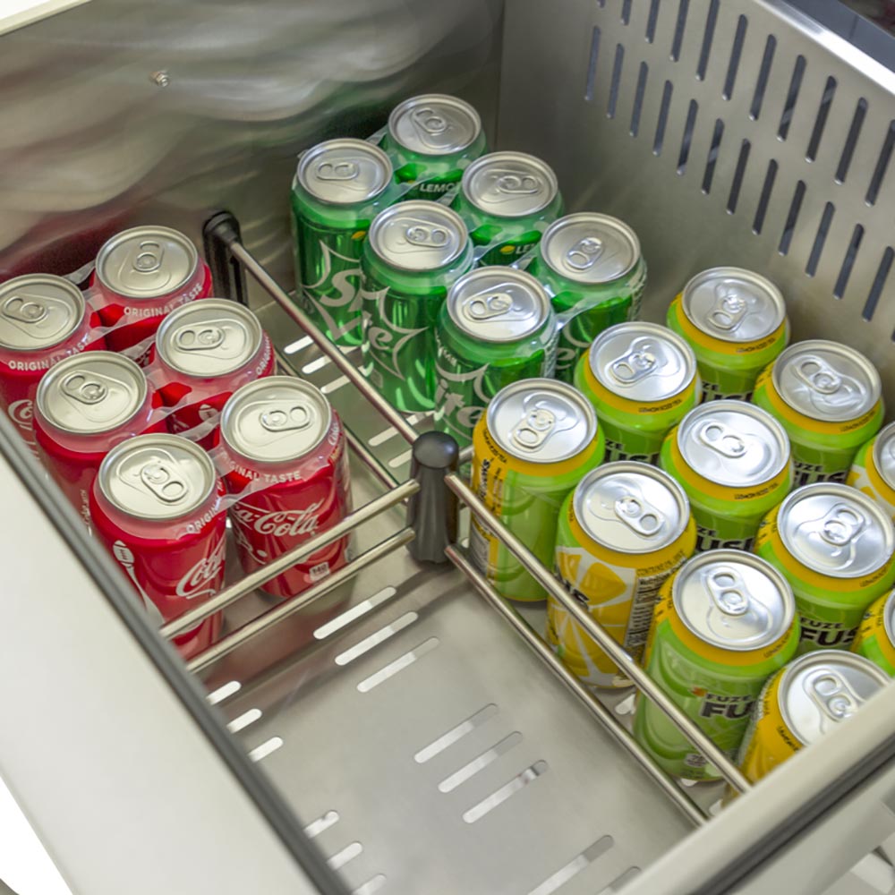 Blaze Outdoor Rated Stainless Steel Double Drawer Refrigerator, 5 Cu Ft., 24-inches