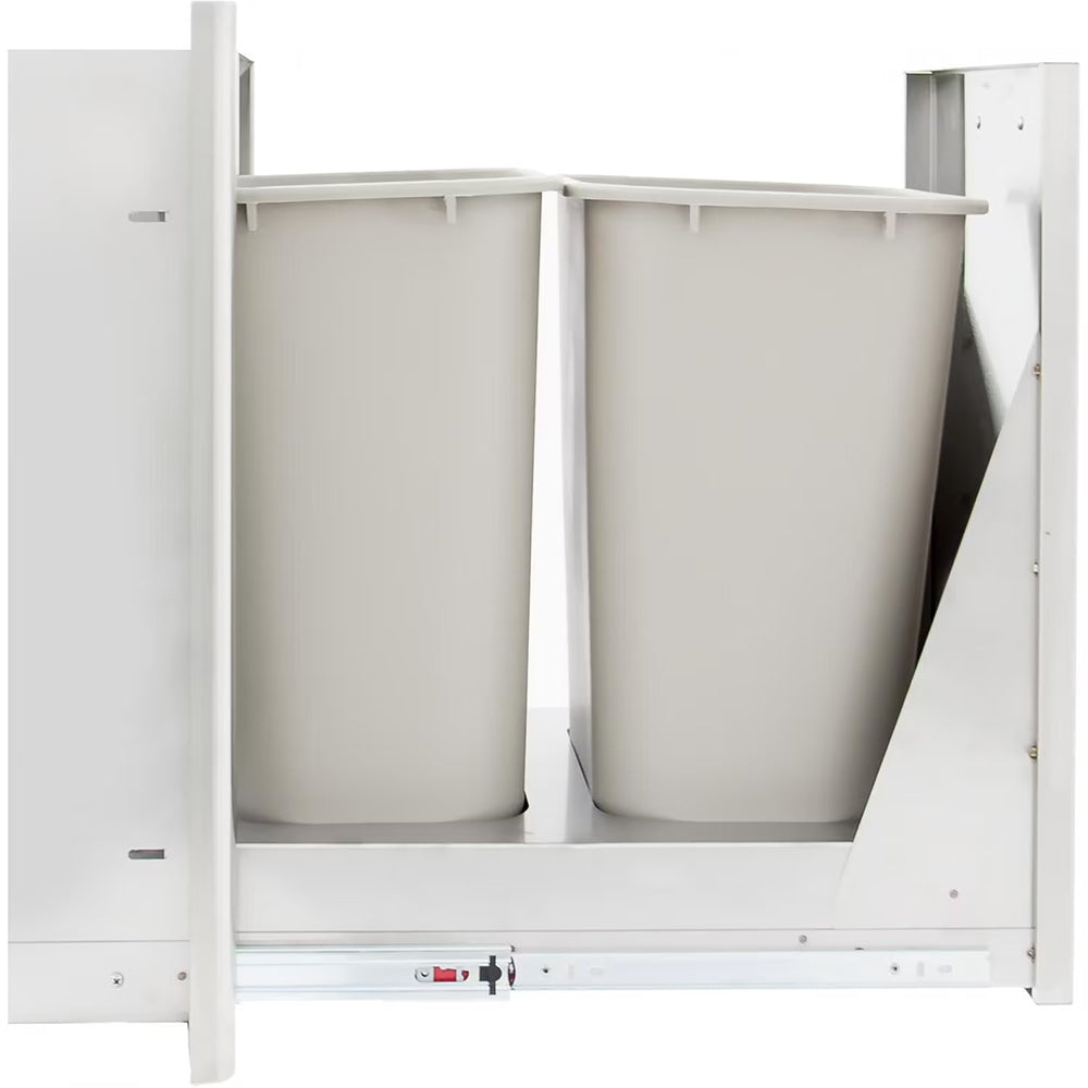 Blaze Roll-Out Double Trash Drawer, 26.375x19.875-Inch
