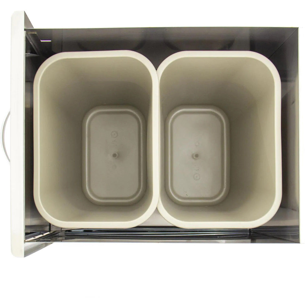 Blaze Roll-Out Double Trash Drawer, 26.375x19.875-Inch
