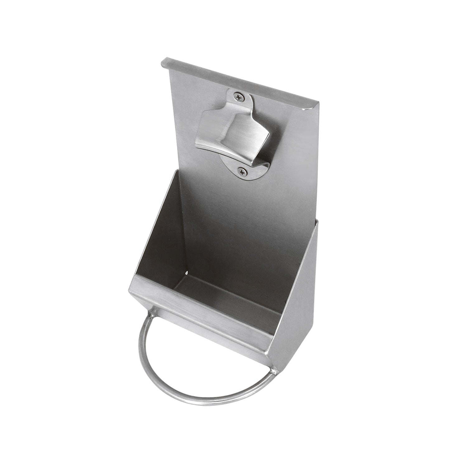 Alfresco Bottle Opener, Cap Catcher, and Towel Rack