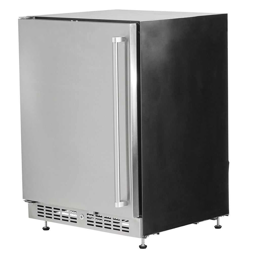 Coyote Stainless Steel 24-Inch Refrigerator, Reversible Hinge