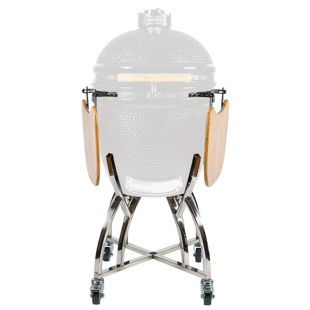 Coyote Asado Stand with Side Shelves